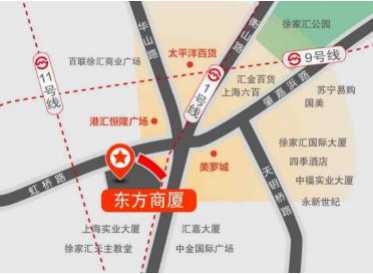 上海徐家汇东方商厦地图